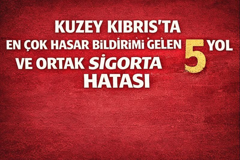 Lefkoşa–Girne Yolunda Geç Frenleme ve Ön Tampon Hasarı